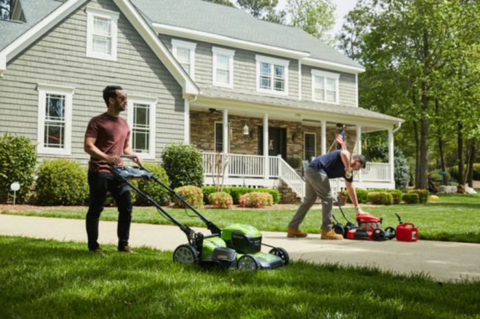 Electric vs gas yard equipment